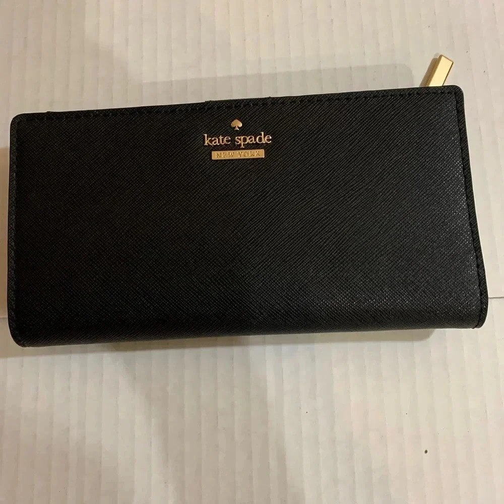 Kate Spade Staci Slim Bifold Wallet Black